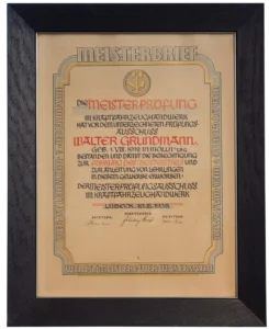 Meisterbrief Walter 244